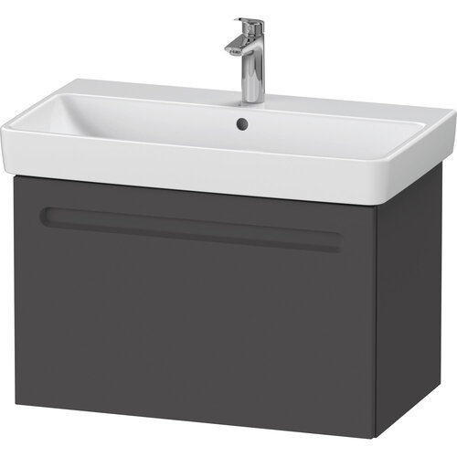 Wastafelkast Duravit No.1 Met 1 Lade 74x42.6x47.8cm Met Geïntegreerde Greep Mat Grafiet 