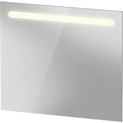 Spiegel Duravit No.1 Met Horizontale LED Verlichting 80x3.5x70cm Mat Wit 