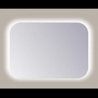 Spiegel Sanicare Q-Mirrors 60x60 cm Rechthoek Met Rondom LED Warm White en Afstandsbediening incl. ophangmateriaal