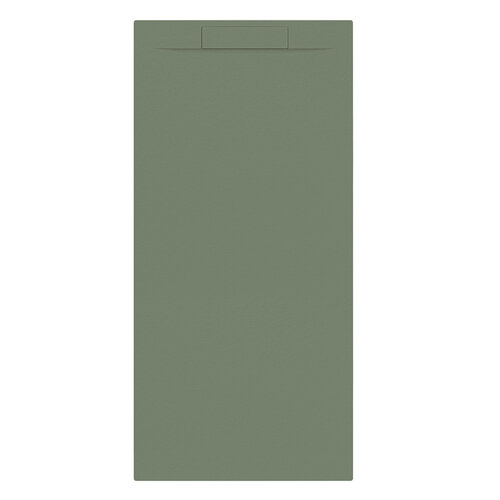 Douchebak + Sifon Allibert Rectangle 180x90 cm Eucalyptus Groen 