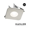 Inbouwspot Häsler Mallorca Incl. Fase Aansnijding Dimbaar 6,8 cm 4 Watt Helder Wit RVS Set 10x