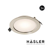 Hasler Inbouwspot Häsler Volterra Incl. Fase Aansnijding Dimbaar 13.7 cm 8 Watt Warm Wit RVS Set 10x