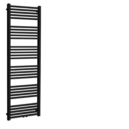 Sierradiator Tower 182x60 cm Mat Zwart Midden Onderaansluiting 