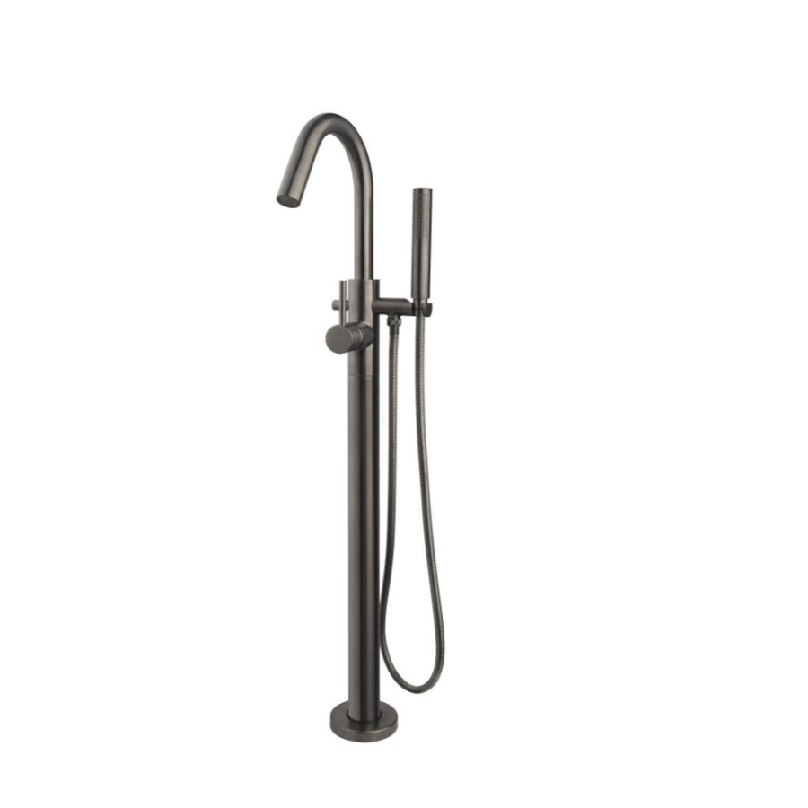 Badkraan Wiesbaden Caral Vrijstaand Mengkraan Compleet Gunmetal