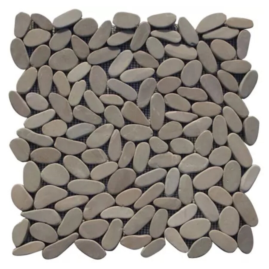 Slice Pebble Grey Mix Kiezel 30x30 per vel