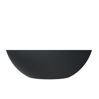 Waskom AQS Prince Cast Marble 49x34 cm Ovaal Mat Antraciet