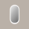 Spiegel Sanicare Q-Mirrors 70x100 cm Ovaal/Rond Met Rondom LED Warm White  incl. ophangmateriaal Met Sensor
