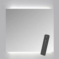 Spiegelkast Sanicare Qlassics Ambiance 70x60 cm Met Dubbelzijdige Spiegeldeuren, LED Verlichting En Afstandsbediening Schots Eiken