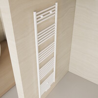 Designradiator Nile Gobi 160x50cm 721W Wit (Midden/zij-aansluiting)