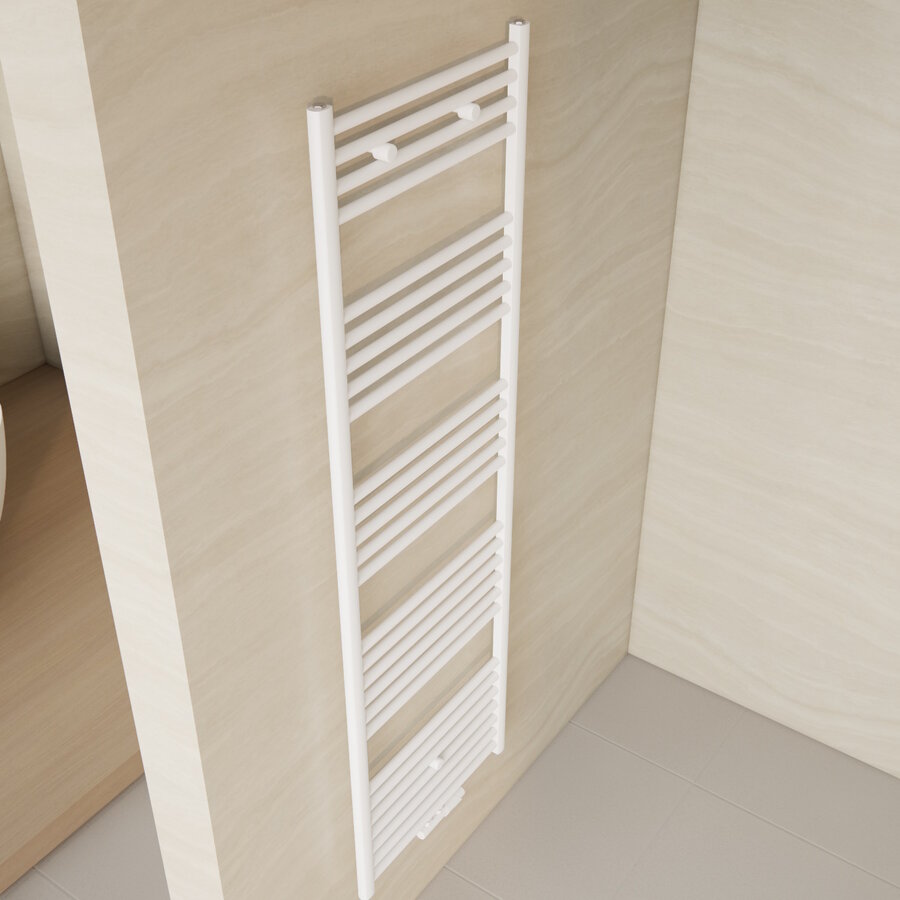 Designradiator Nile Gobi 160x50cm 721W Wit (Midden/zij-aansluiting)