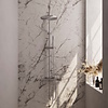 Regendoucheset Opbouw Brauer Brushed Carving 30 cm Thermostatisch met Staaf Handdouche Geborsteld RVS