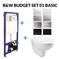 Toiletset Budget 01 B&W Basic Met B&W Drukplaat