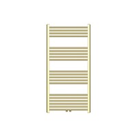 Handdoek Radiator BWS Cory 120x60 cm 414 Watt Midden en Zijaansluiting Geborsteld Messing Goud