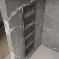 Handdoek Radiator BWS Cory 160x60 cm 557 Watt Midden en Zijaansluiting Gunmetal