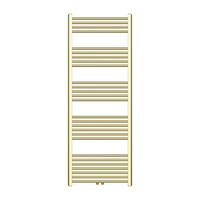 Handdoek Radiator BWS Cory 160x60 cm 557 Watt Midden en Zijaansluiting Geborsteld Messing Goud