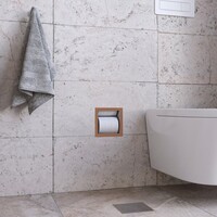 Reserve Toiletrolhouder Inbouw AQS Geborsteld Koper/Brons Torelaat