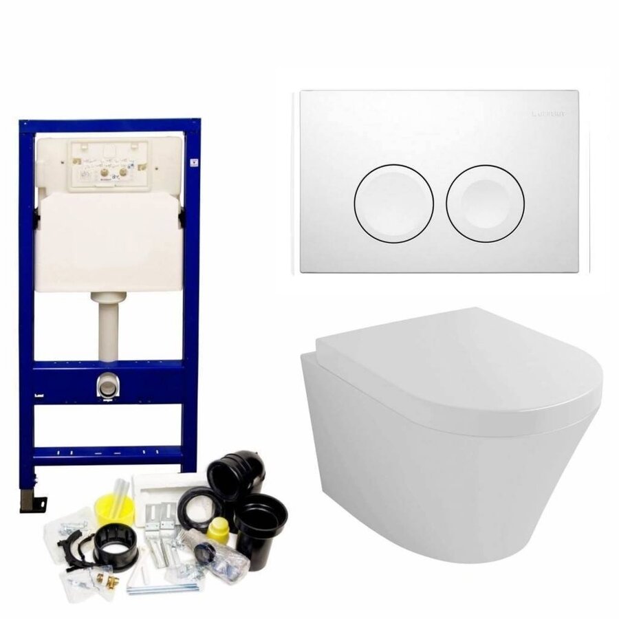UP100 Toiletset 02 Vesta Met Delta Drukplaat
