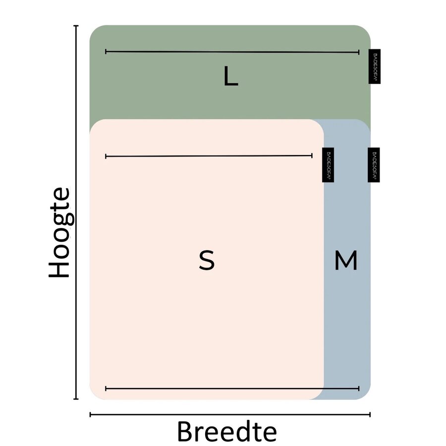 Badkussen Badesofa Calm Maat S Grijs