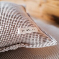 Saunasofa Calm Mat en Kussen Met Draagriem Antraciet