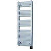 Elektrische Design Radiator Sanicare Plug & Play 172x45 cm Zilvergrijs 596 Watt Met Zwarte Thermostaat En Bluetooth Links