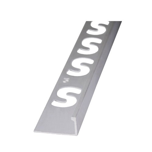 Hoekprofiel Faktum Aluminium Zilver Geanodiseerd Gecoat Wit 250cm 10mm 