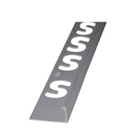 Tegelprofiel Faktum Recht Aluminium Zilver Mat 10 mm - 250 cm