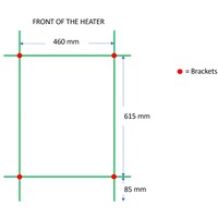 Designradiator TVS Nemo Wit 78.5 x 51 cm