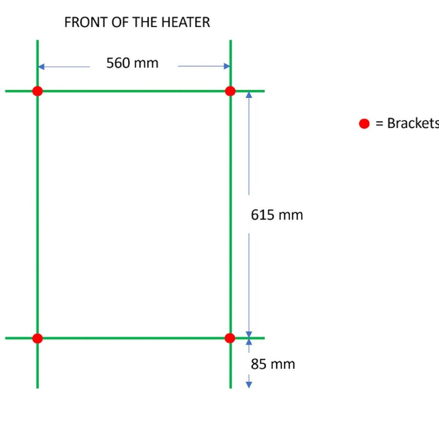 Designradiator TVS Nemo Wit 78.5 x 61 cm