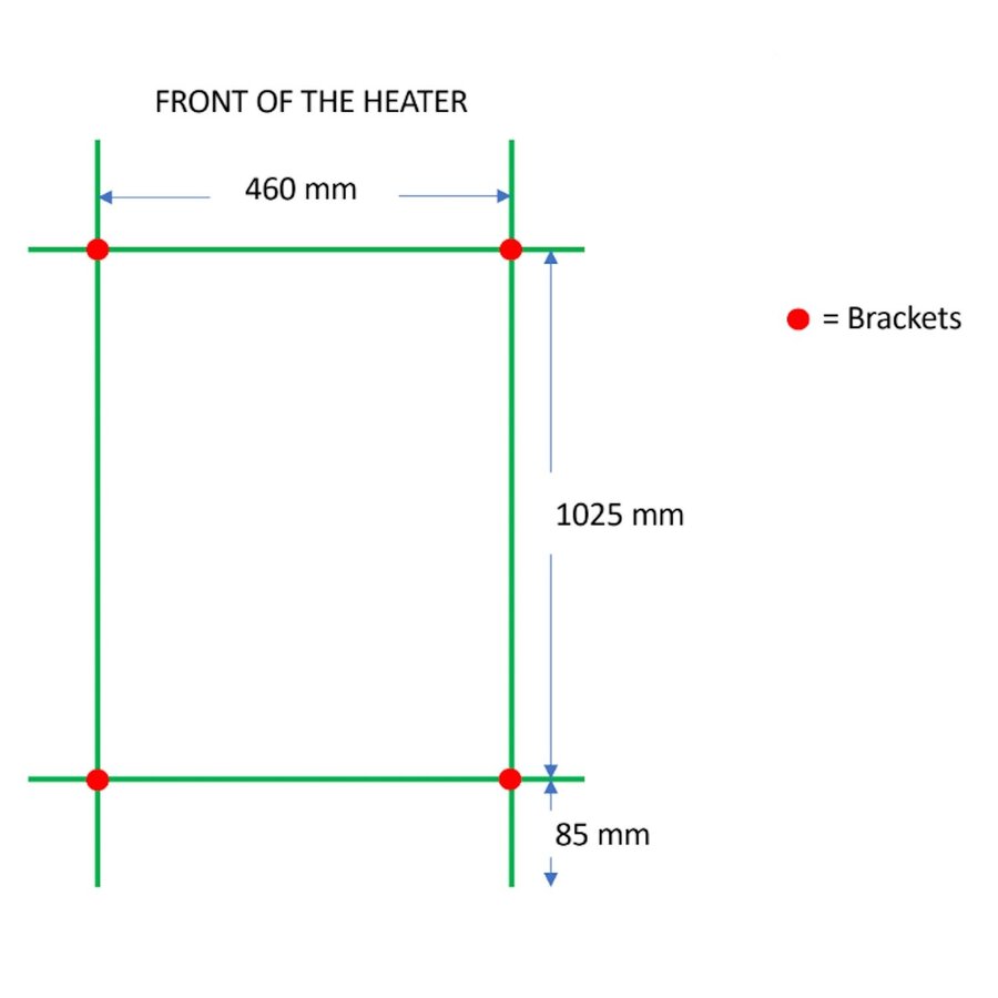 Designradiator TVS Nemo Wit 119.5 x 51 cm