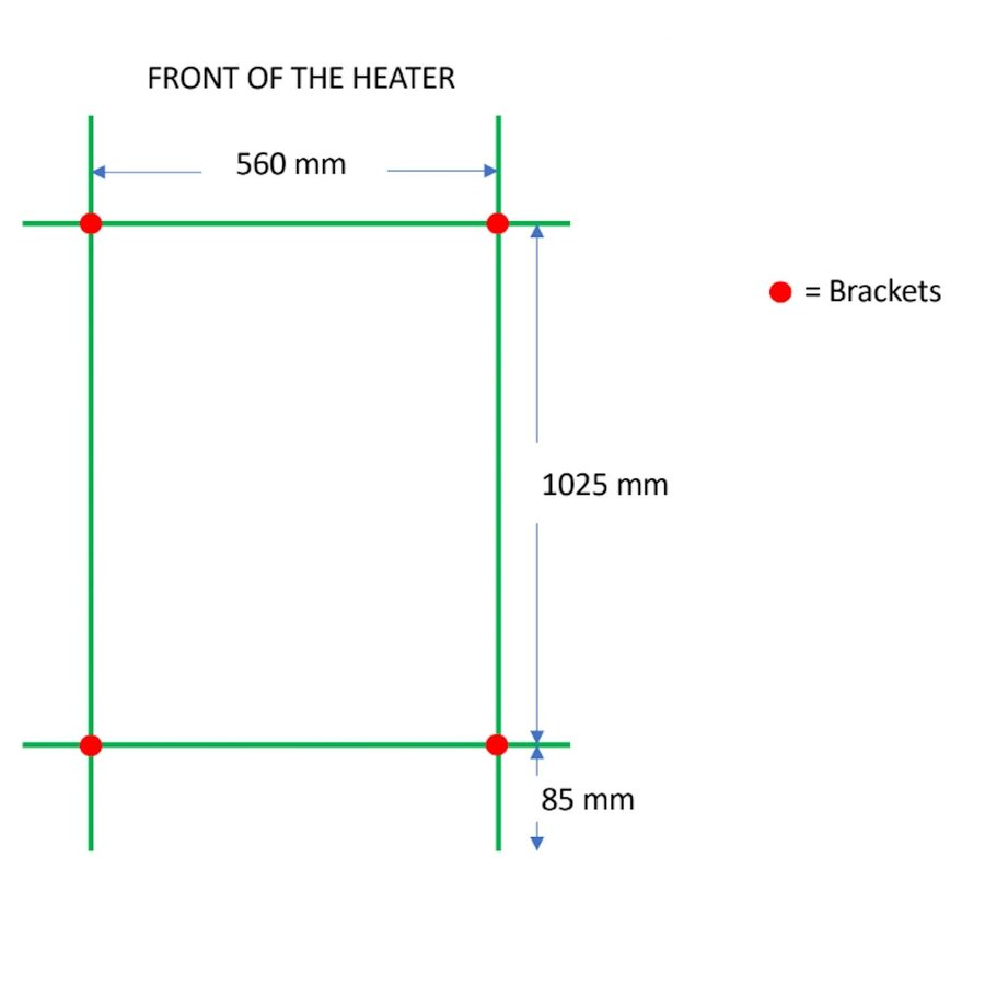 Designradiator TVS Nemo Wit 119.5 x 61 cm