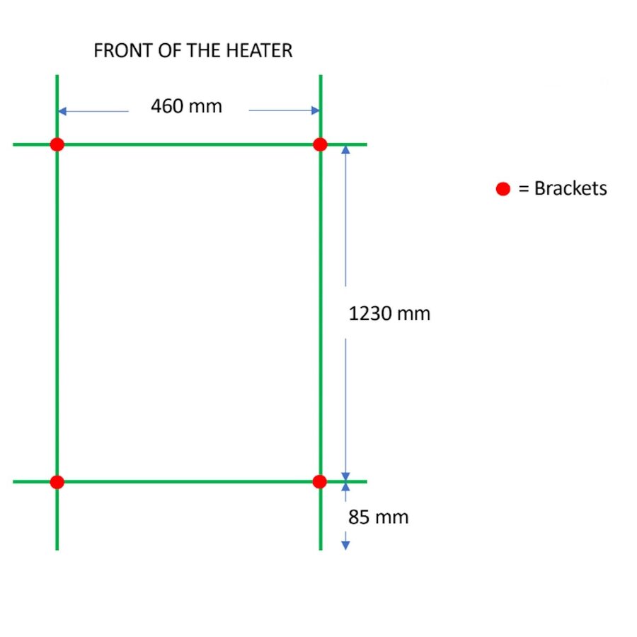 Designradiator TVS Nemo Wit 140 x 51 cm