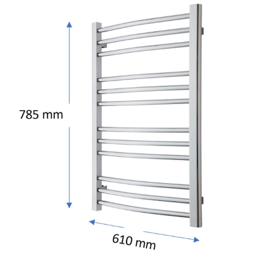 Designradiator TVS Nemo Chroom 78.5 x 61 cm