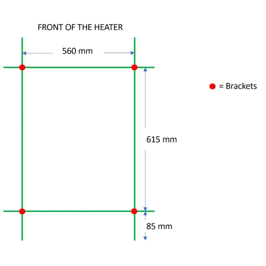 Designradiator TVS Nemo Chroom 78.5 x 61 cm