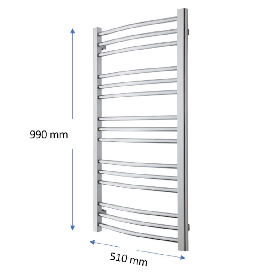 Designradiator TVS Nemo Chroom 99 x 51 cm