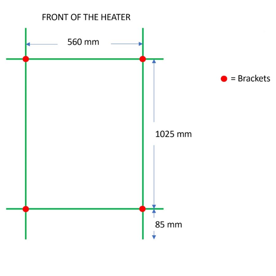Designradiator TVS Nemo Chroom 119.5 x 61 cm