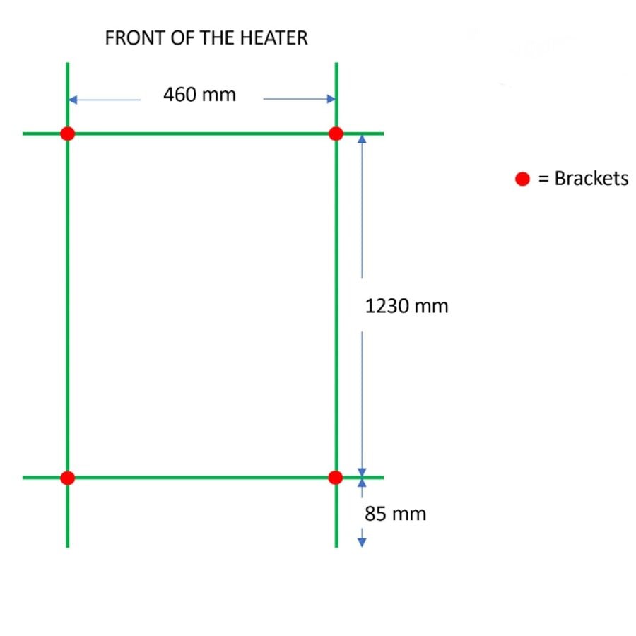 Designradiator TVS Nemo Chroom 140 x 51 cm