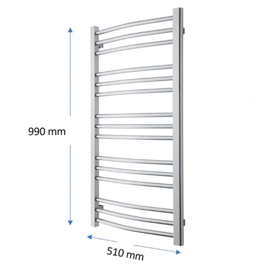 Designradiator TVS Nemo Zwart 99 x 51 cm