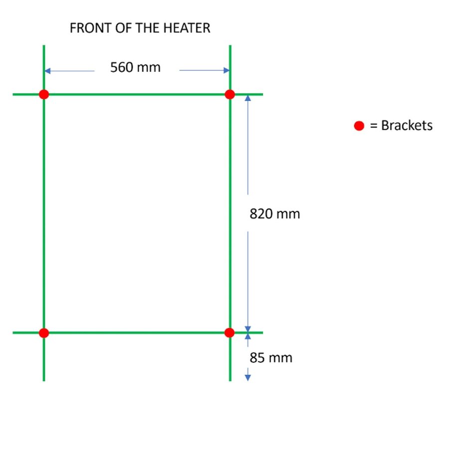 Designradiator TVS Nemo Zwart 99 x 61 cm