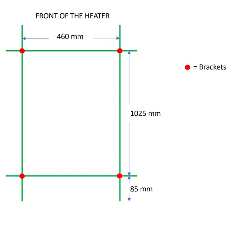 Designradiator TVS Nemo Zwart 119.5 x 51 cm
