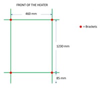 Designradiator TVS Nemo Zwart 140 x 51 cm