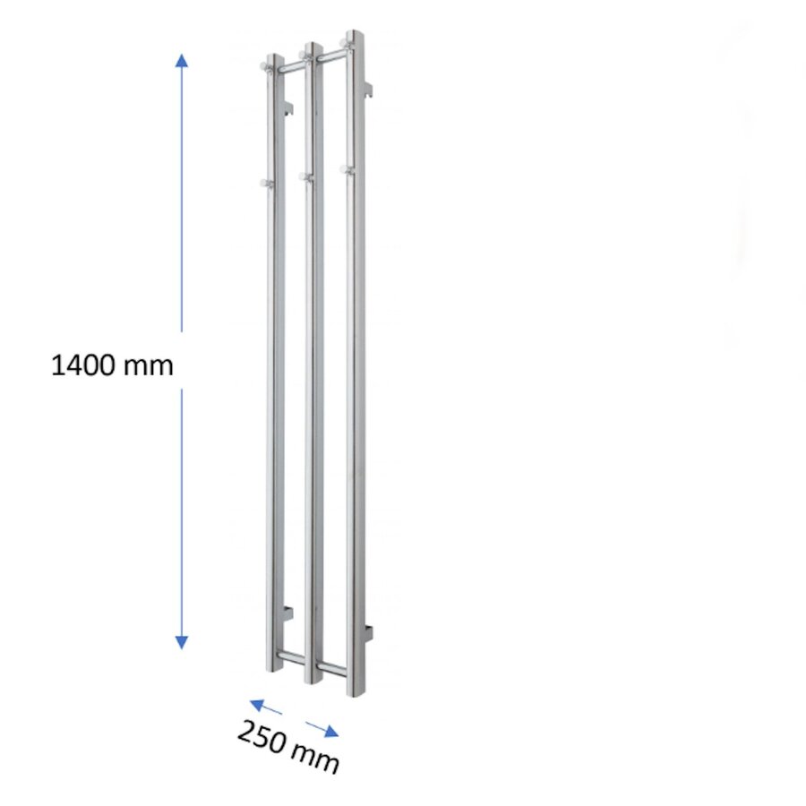 Designradiator TVS Vino 3 Wit 140 x 25 cm