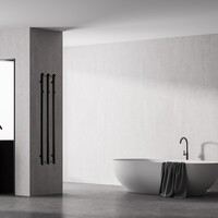 Designradiator TVS Vino 3 Zwart 140 x 25 cm