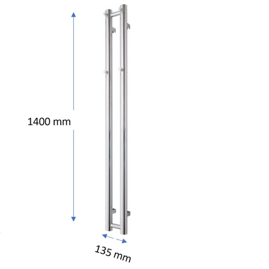 Designradiator TVS Kiro 2 Wit 140 x 13.5 cm