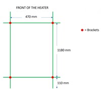 Designradiator TVS Kiro 5 Wit 140 x 51.5 cm
