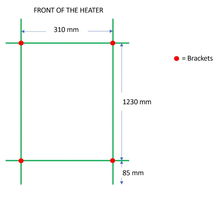 Designradiator TVS Kosmo Wit 140x36 cm