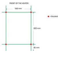 Designradiator TVS Eco Wit 99 x 61 cm
