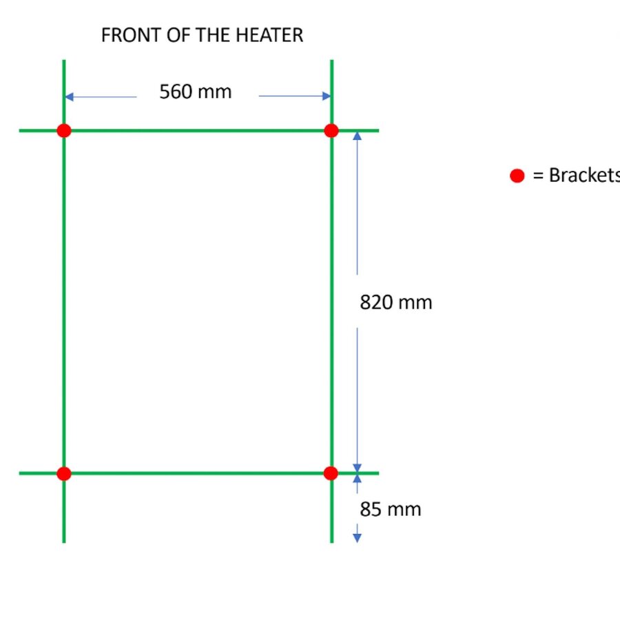 Designradiator TVS Eco Wit 99 x 61 cm