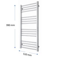 Designradiator TVS Eco Chroom 99 x 51 cm