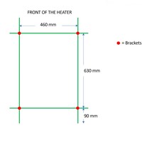 Designradiator TVS Dino Chroom 81.5x50 cm