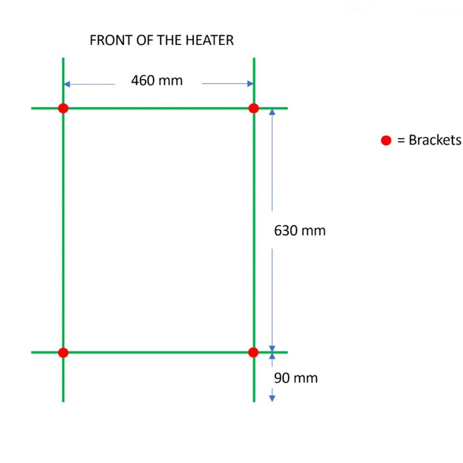 Designradiator TVS Dino Chroom 81.5x50 cm
